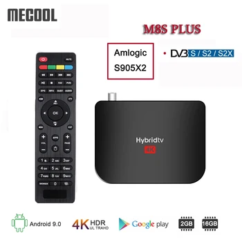 

2020 New Mecool M8S PLUS DVB S2/S2X Hybrid TV Box, Amlogic S905X2 Android 9.0 2GB+16GB WiFi 4K PVR Recording Youtube Set-top Box