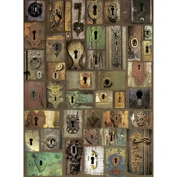 

Rice paper for decoupage craft Premier, A3, 25 g/m, keyholes cp08906