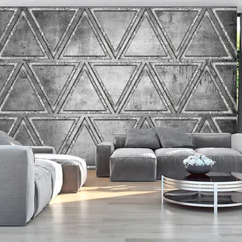 

Wall mural-Dancing with triangles - 200x140 cm
