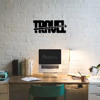 

Металлический декор стен Travel 34x90 cm дизайн интерьера домашнего