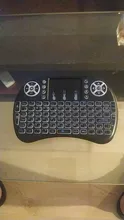 Air-Mouse Touchpad Tv-Box Remote-Control Russian Backlit I8 Mini Wireless-Keyboard Android