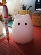 Night-Lamp Animal-Light Touch-Sensor Desktop-Decor Gift LED Bedroom Holiday Colorful