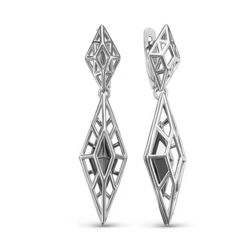 

Earrings made of silver with cubic zirconia