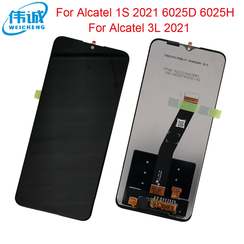 

6.52" For Alcatel 1S 2021 6025 6025H LCD Display LCD Display Touch Screen Digitizer Glass Assembly For Alcatel 3L 2021 LCD 6056