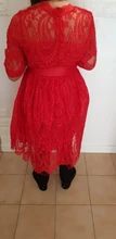 Kids dresses for Girls Spring Clothes Half-sleeve Lace Party Costume Red Children Elegant