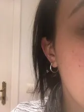Pendientes de aro de Plata de Ley 925 para mujer, con hebilla de hueso del oído, redondos, aros, anillos aretes, joyería