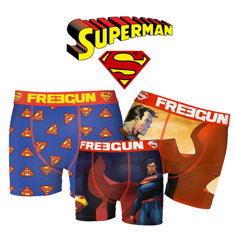 open haard roterend Echt Superman Freegun Boxer Shorts|Boxershorts| - AliExpress