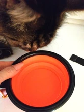 Cuenco plegable de silicona para mascotas, cuencos de viaje para perro, tazón de agua portátil para caminar para perros pequeños y medianos, tazón de perro gato, alimentación portátil, 500ML