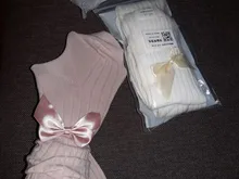 YWHUANSEN-medias de algodón con lazo para niños, pantimedias de bebé de 0 a 10 años, Primavera, Otoño e Invierno