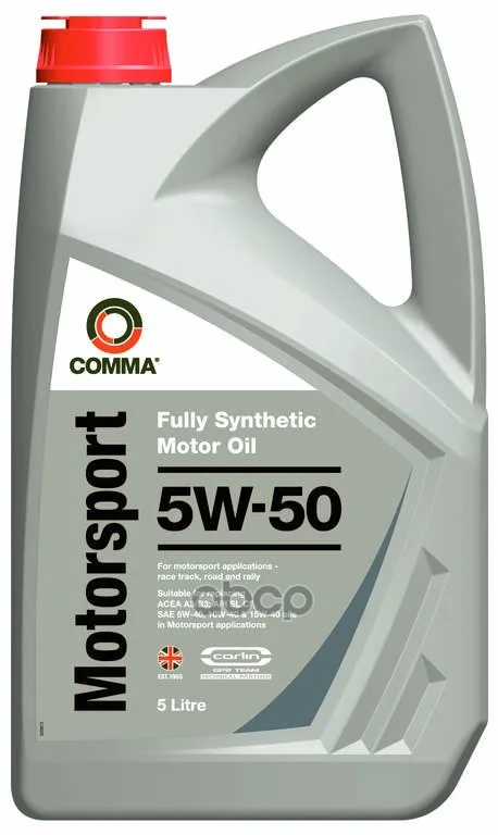 COMMA Масло Моторное 5w50 Comma 5л Синтетика Motorsport Comma Ms5l