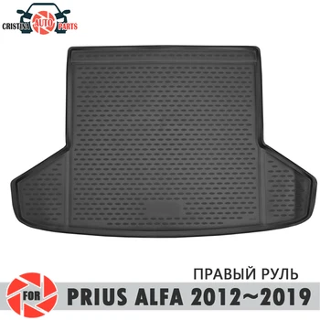 

Trunk mat for Toyota Prius Alfa 2012~2019 trunk floor rugs non slip polyurethane dirt protection interior trunk car styling