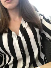 Nueva llegada, de malla de encaje gancho flor linterna manga corta suelta chifón blusa camisetas de moda de las mujeres Casuales