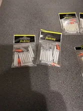 Varita luminosa para pesca, barra flotante fluorescente estilo luciérnaga para la noche que brilla en la oscuridad, 4,5x40 mm, 10 unidades/bolsa