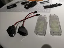 2x 12V Car LED Courtesy Door Projector Light For Audi A3/A4/A6/VW/Skoda Foot Nest Nest