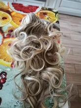 WTB-coleta de pelo largo ondulado para mujer, cola de caballo de 24 pulgadas, postizo de pelo sintético con cordón, onda negra