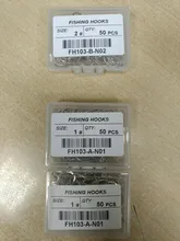 Hook-1 Offset Sharp Fishing Long-Shank High-Carbon-Steel Barbed Narrow 50pcs/Box --10