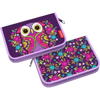 

Pencil Case 135x205x30mm flower owl without filling erichkrause 46259ek