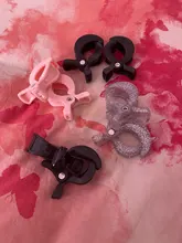 Accesorios coloridos para asiento de coche de bebé, Clip de plástico para cochecito, cubierta de gancho, manta, mosquitera, 2 uds. Por lote