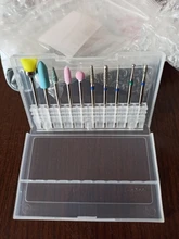 10 unids/caja de taladro clavo poco Rotery de fresado para manicura pedicura archivos cutícula Burr herramientas de uñas Accesorios