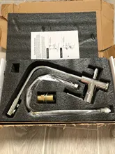Tap Faucet Purified-Water Rozin Kitchen Mounted Deck Cold-Taps Brass Dual-Handles Chrome