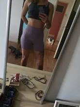 Pantalones cortos deportivos sin costuras para mujer, de cintura alta, con realce, ajustados para entrenamiento, 2020