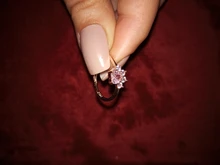 Anillos de Compromiso con diseño de Pata de Gato para mujer, anillos elegantes de circonia cúbica rosa para mujer, joyería de boda para mujer