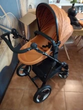 Carrito de bebé plegable de alto paisaje, carrito de viaje portátil ligero, cochecito para niños recién nacidos, silla de bebé cochecito para niños