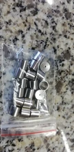 Lote de 20 unidades de cuentas de acero inoxidable para fabricación de joyas, tamaño del orificio de 3/4/5/6/8mm, casquillos de extremo de tubo, borla de extremo, pulsera redonda de cuero
