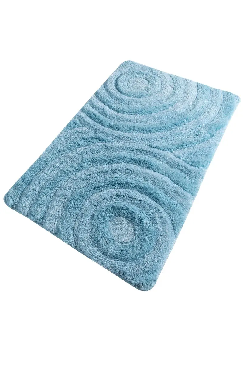 Коврик для ванной-коврики | коврик для ванной нескользящие Противоскользящие коврики волна Бирюзовый 60X100 см