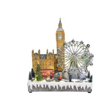 

London Christmas scene with light, music and movement