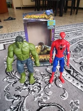 Figuras de acción de superhéroes, vengadores, Thanos, Black Panther, Capitán América, Thor, Iron Man, Spiderman, Hulkbuster, Hulk, 12 , 30cm