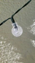 Fairy-Lights Crystal-Ball Led-String Solar-Lamp Christmas-Decor Power Garden Outdoor