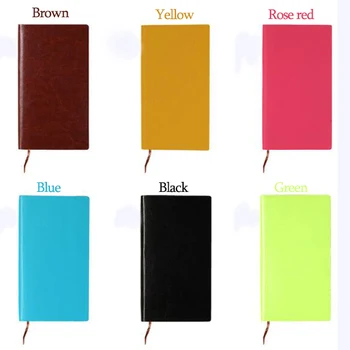 

1Pcs High quality Business PU Leather Notebook Creative A6 Student Diary Book Colors Office School Stationery Supplies