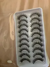 Pestañas postizas naturales, maquillaje largo 3d, extensión de pestañas de visón para belleza 54, 2/5/10 pares