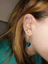 Canner-pendientes tipo botón de plata fina S925 para mujer, aretes de serpiente de forma pequeña, regalo diario, joyería fina