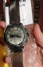 CURREN – reloj de pulsera deportivo para hombre, a prueba de agua, de cuarzo, militar, de cuero genuino, masculino