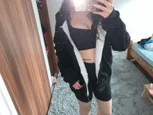 Chaqueta con capucha de color liso para mujer, suéter holgado de lana de imitación de cordero coreano, Cremallera gruesa de terciopelo, tops, otoño e invierno, 2020