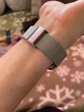 Correa Milanesa para Apple Watch, banda de 44mm y 40mm para iWatch de 38mm y 42mm, accesorios para Apple watch serie 3 4 5 6 se