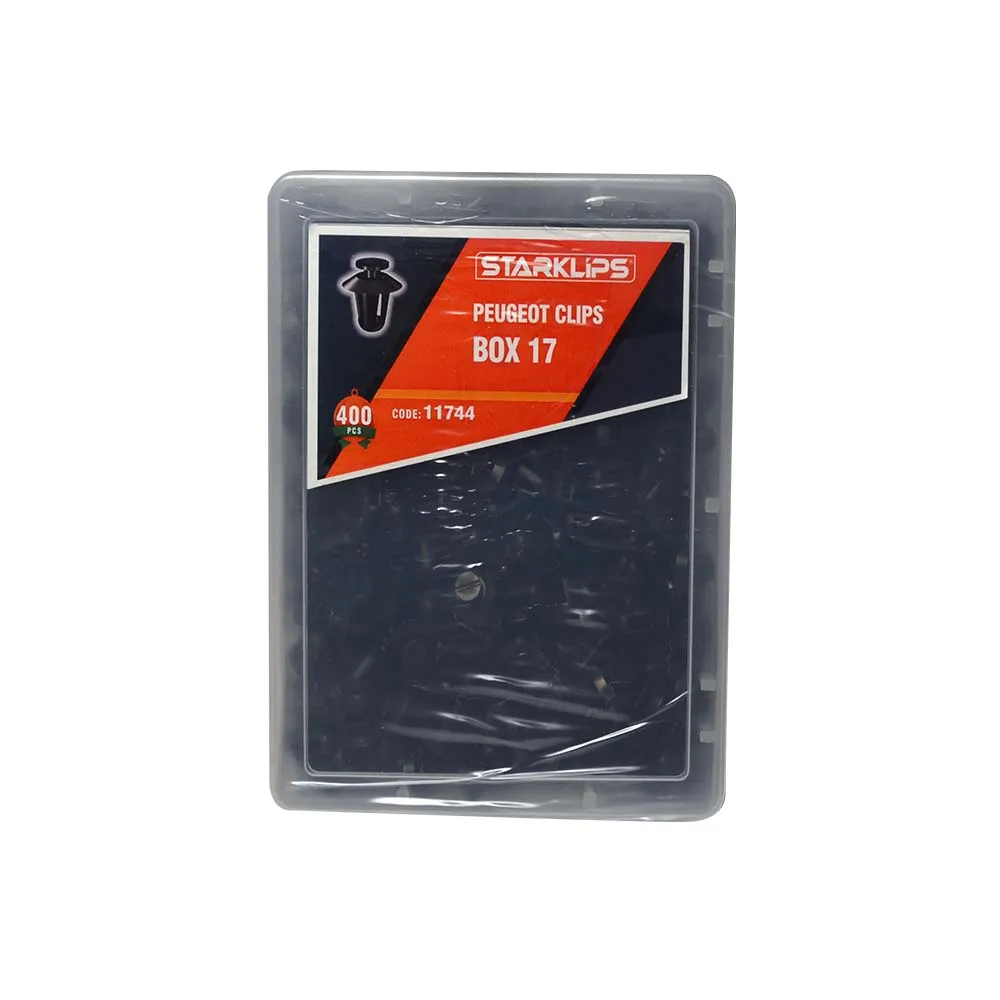 

Clip Box 400 Piece 8565 35 Peugeot Box 17 + Car fastener for-Push Pin-Trim Rivet