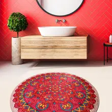 Antdecor круглый коврик для ванной, круглый ковер 4" 100 см