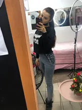 Las mujeres Pantalones vaqueros de cintura alta Mujer Sexy negro elástico azul pantalones pitillo mujer de talla grande de la cremallera lavado tejano pantalones chica