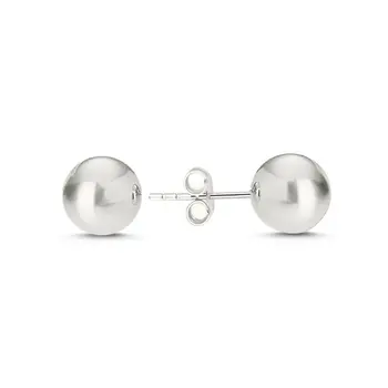 

Angemiel 925 Silver 8mm Simple Ball Earrings