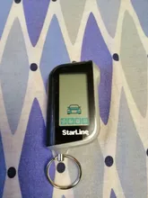 Llavero para mando a distancia LCD Vertical A93, sistema de alarma antirrobo para coche, bidireccional, rusa, A93