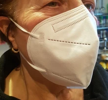 Mascarilla de 5 capas KN95 con filtro FPP2, máscara respirador reutilizable FFP2, 1-200 piezas