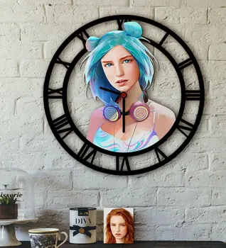 

Personalized Women 'S Abstract Caricature Of Wood Wall Saati-23