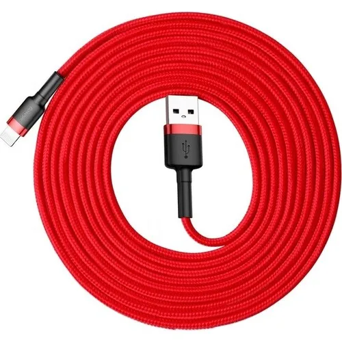 US $22.00 Baseus CATKLFRG1 IPhone Lightning Cable 3M 20A Charging Rope USB Cable Black RedBlack Very Fast