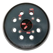 Almohadilla de lijado de 8 agujeros, gancho tipo clavo y almohadilla de respaldo para lijadora eléctrica Makita Orbital, 5 pulgadas, 125 MM, 3/4