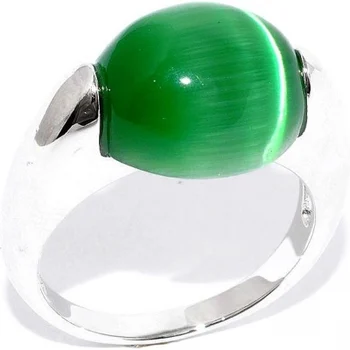 

Silver Wings ring with cat eye in silver