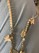 Modyle-collar con colgante de mariposa para mujer, joyería con diamantes de imitación brillantes, llamativo, gargantilla de cristal, para regalo