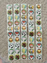 Pegatinas de dibujos animados de animales para niños 50 uds/wad, pegatina de juguetes clásicos, pegatina de recompensa para profesores de escuela, patrón de diseños de varios estilos